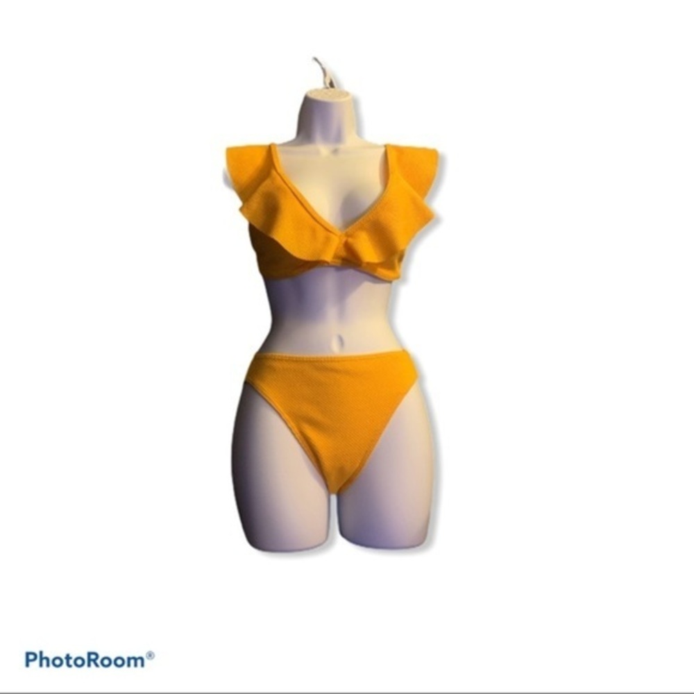 ALLAS COMPANY golden yellow bathing suit s…